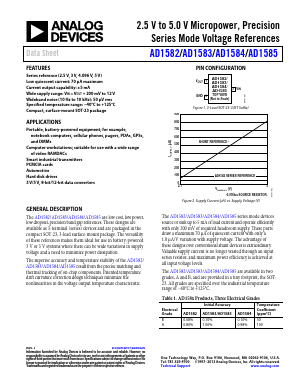 AD1583 Datasheet PDF Analog Devices