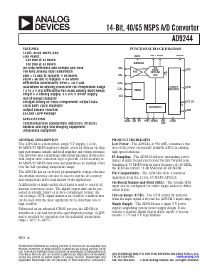 AD9244-EVAL Datasheet PDF Analog Devices