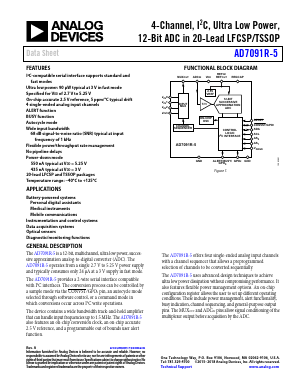 AD7091R-5BRUZ-RL7 Datasheet PDF Analog Devices