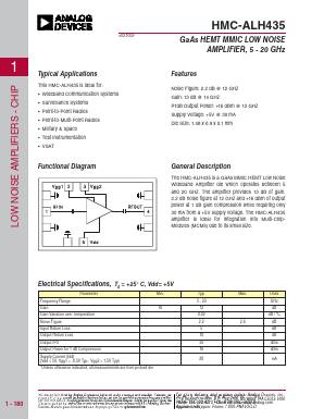 HMC-ALH435 Datasheet PDF Analog Devices