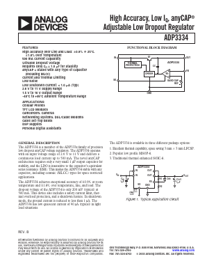 ADP3334 Datasheet PDF Analog Devices