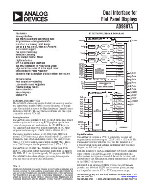 AD9887AKS-140 Datasheet PDF Analog Devices