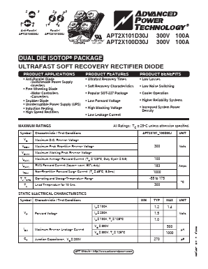 APT2X101D30J Datasheet PDF Advanced Power Technology