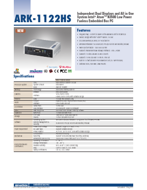 ARK-1122HS-S6A1E_ Datasheet PDF Advantech Co., Ltd.