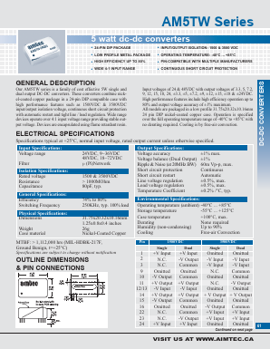 AM5TW-2412D Datasheet PDF AIMTEC