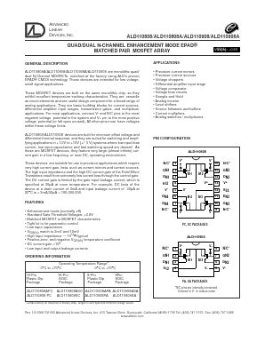 ALD110808APC Datasheet PDF Advanced Linear Devices