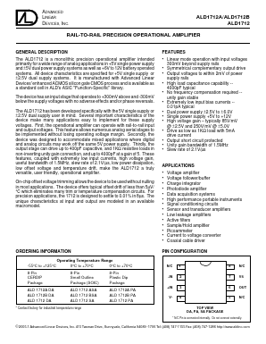 ALD1712ASA Datasheet PDF Advanced Linear Devices