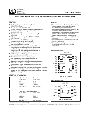 ALD1123E Datasheet PDF Advanced Linear Devices