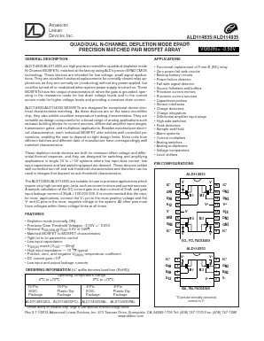 ALD114935 Datasheet PDF Advanced Linear Devices