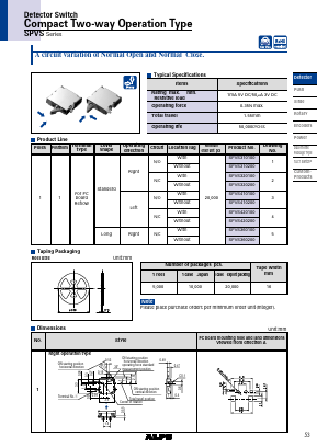 SPVS310100 Datasheet PDF ALPS ELECTRIC CO.,LTD.