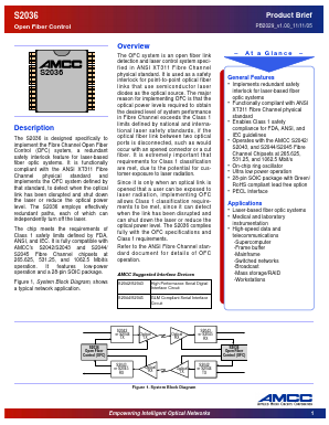 CS2036 Datasheet PDF Applied Micro Circuits Corporation