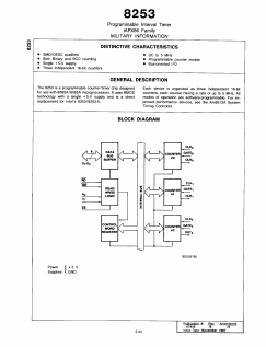 P8253-5/BJA Datasheet PDF Advanced Micro Devices