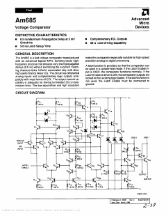 AM685/BIA Datasheet PDF Advanced Micro Devices