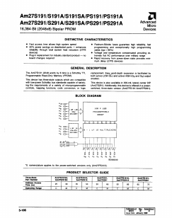 AM27S191A65/BUA Datasheet PDF Advanced Micro Devices
