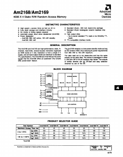 AM2168-50LC Datasheet PDF Advanced Micro Devices