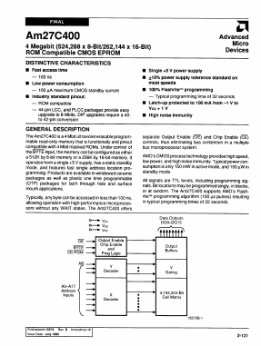 AM27C400-255DI Datasheet PDF Advanced Micro Devices