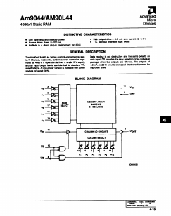 AM9044D Datasheet PDF Advanced Micro Devices