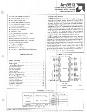 AM9513CC Datasheet PDF Advanced Micro Devices