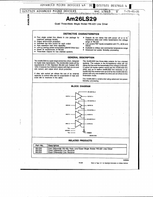 AM26LS29FC Datasheet PDF Advanced Micro Devices