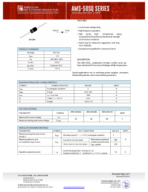 AMS-50SQ Datasheet PDF America Semiconductor, LLC