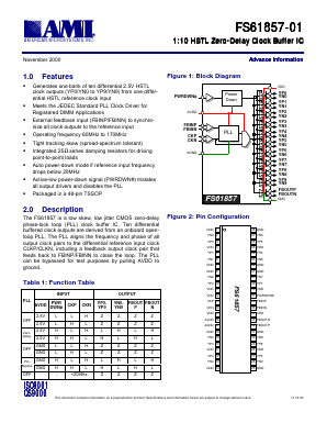 FS61857-01 Datasheet PDF AMI Semiconductor