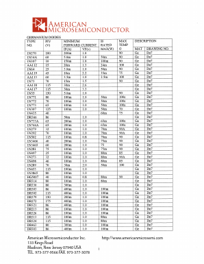 1N270_ Datasheet PDF American Microsemiconductor