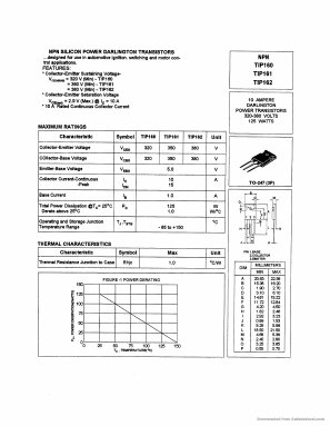 TIP160 Datasheet PDF American Microsemiconductor