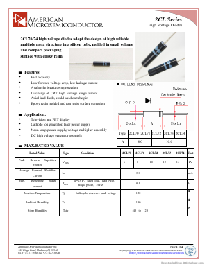 2CL70 Datasheet PDF American Microsemiconductor