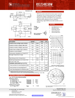 RX1214B150W Datasheet PDF American Microsemiconductor