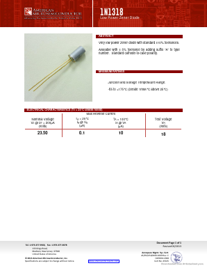 1N1318 Datasheet PDF American Microsemiconductor
