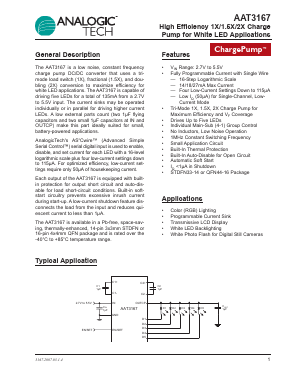 AAT3167ISN-T1 Datasheet PDF Advanced Analogic Technologies