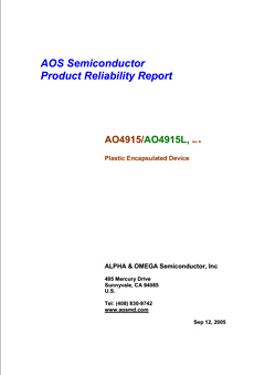 AO4915 Datasheet PDF Alpha and Omega Semiconductor