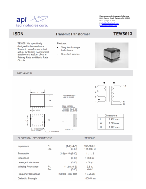 TEW5613 Datasheet PDF API Technologies Corp