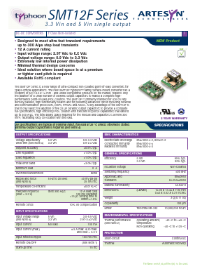SMT12F Datasheet PDF Artesyn Technologies