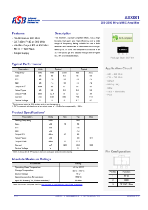 ASX601 Datasheet PDF ASB Inc
