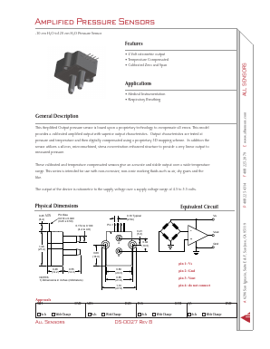 120CMH2O-D-4V Datasheet PDF All Sensors Corporation