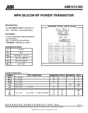AM81214-300 Datasheet PDF Advanced Semiconductor