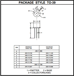 LT1001A Datasheet PDF Advanced Semiconductor