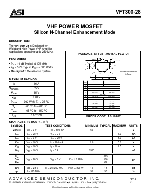ASI10707 Datasheet PDF Advanced Semiconductor