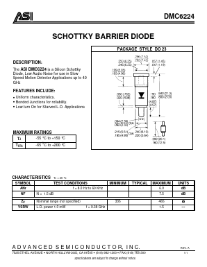 DMC6224 Datasheet PDF Advanced Semiconductor