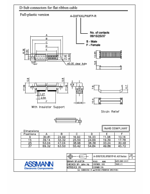 A-DSF37LPIII-FP-R Datasheet PDF Assmann Electronics Inc.