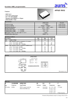 APQO5032 Datasheet PDF auris-GmbH