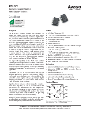 ACPL-782T-500E Datasheet PDF Avago Technologies