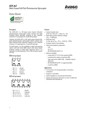 ACPL-827-36BE Datasheet PDF Avago Technologies
