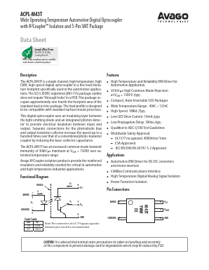 ACPL-M43T-560E Datasheet PDF Avago Technologies