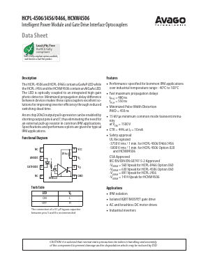 HCPL-0500E Datasheet PDF Avago Technologies