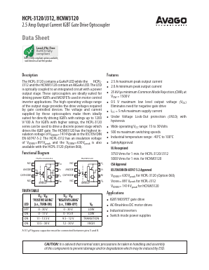 HCPL-J312 Datasheet PDF Avago Technologies