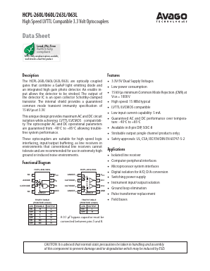 HCPL-063L-060 Datasheet PDF Avago Technologies