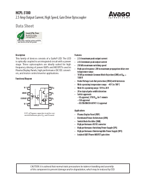 HCPL-3180-560 Datasheet PDF Avago Technologies