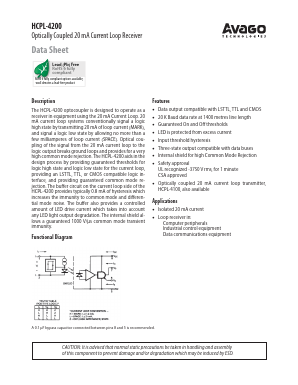 HCPL-4200-500 Datasheet PDF Avago Technologies